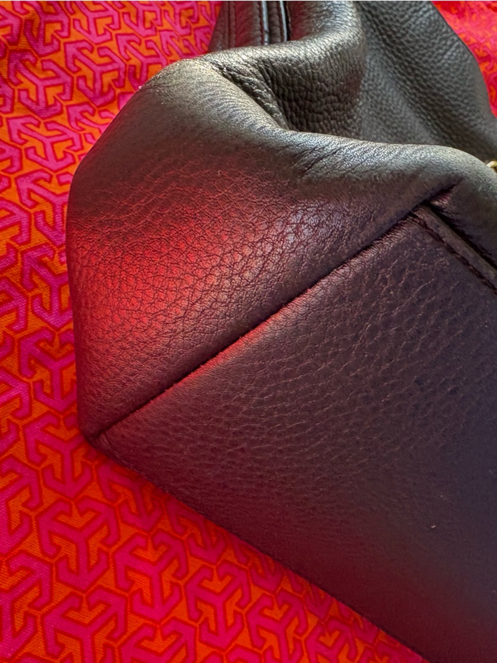 Tory Burch Black Leather Hobo Shoulder Bag - Picture 7 of 13